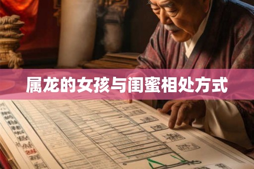 属龙的女孩与闺蜜相处方式