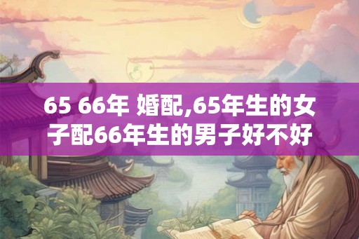 65 66年 婚配,65年生的女子配66年生的男子好不好