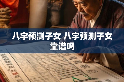 八字预测子女 八字预测子女靠谱吗