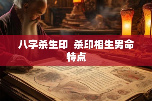 八字杀生印 杀印相生男命特点 八字杀生印 杀印相生男命特点