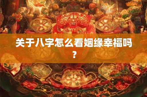 关于八字怎么看姻缘幸福吗？