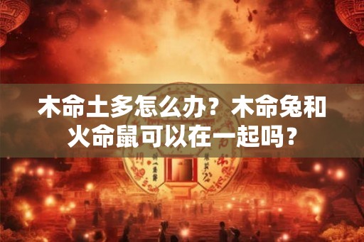 木命土多怎么办？木命兔和火命鼠可以在一起吗？