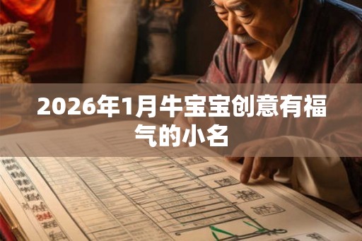 2026年1月牛宝宝创意有福气的小名 2026年1月牛宝宝创意有福气的小名