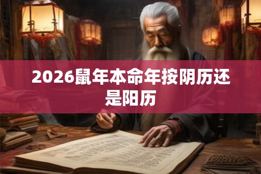 2026鼠年本命年按阴历还是阳历