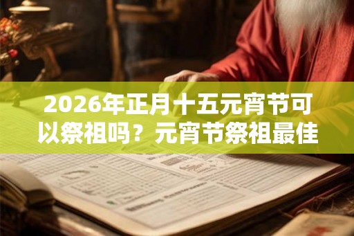 2026年正月十五元宵节可以祭祖吗？元宵节祭祖最佳时间