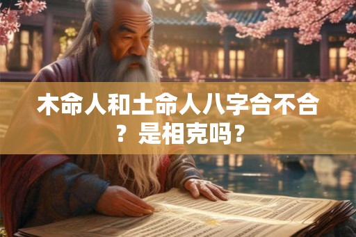 木命人和土命人八字合不合？是相克吗？