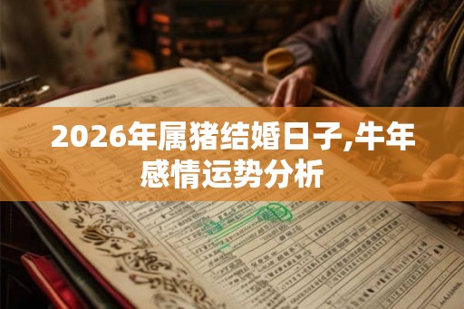 2026年属猪结婚日子,牛年感情运势分析