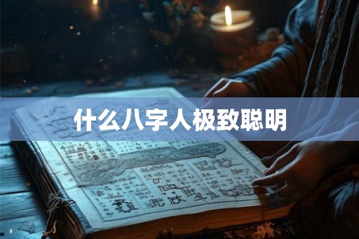 什么八字人极致聪明 什么八字人极致聪明
