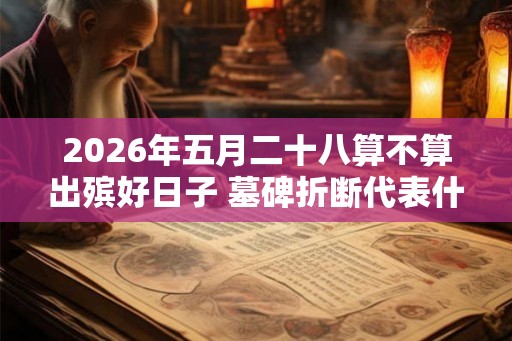 2026年五月二十八算不算出殡好日子 墓碑折断代表什么
