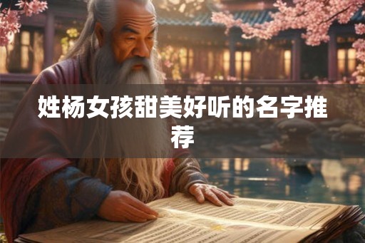 姓杨女孩甜美好听的名字推荐 姓杨女孩甜美好听的名字推荐