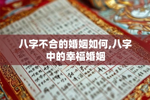 八字不合的婚姻如何,八字中的幸福婚姻 八字不合的婚姻如何,八字中的幸福婚姻