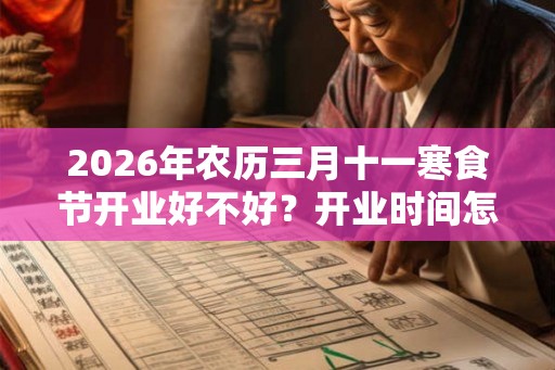 2026年农历三月十一寒食节开业好不好？开业时间怎么选？