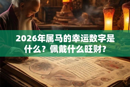 2026年属马的幸运数字是什么？佩戴什么旺财？