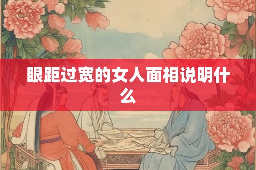 眼距过宽的女人面相说明什么 眼距过宽的女人面相说明什么