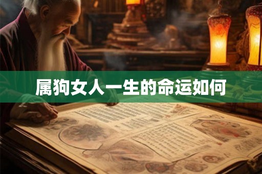 属狗女人一生的命运如何