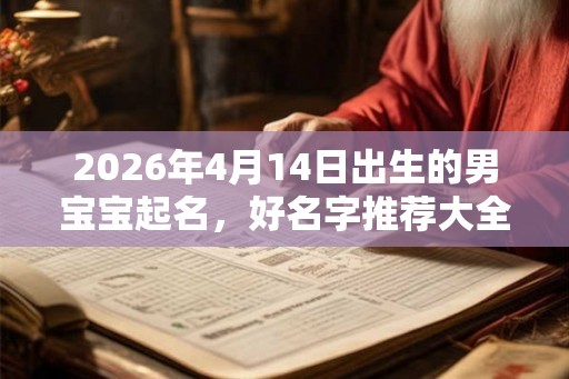 2026年4月14日出生的男宝宝起名，好名字推荐大全
