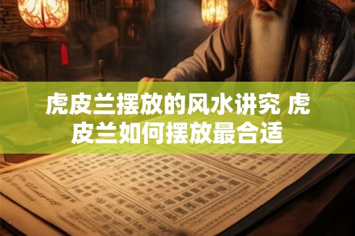 虎皮兰摆放的风水讲究 虎皮兰如何摆放最合适