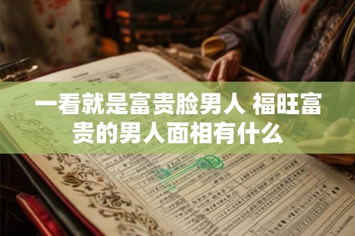 一看就是富贵脸男人 福旺富贵的男人面相有什么