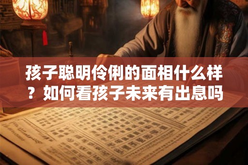 孩子聪明伶俐的面相什么样？如何看孩子未来有出息吗？