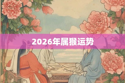 2026年属猴运势