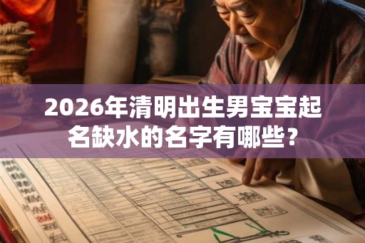 2026年清明出生男宝宝起名缺水的名字有哪些？