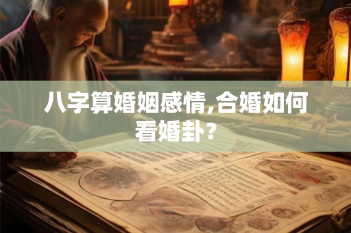八字算婚姻感情,合婚如何看婚卦？