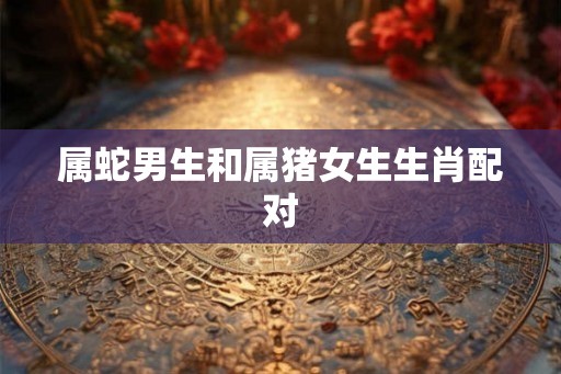 属蛇男生和属猪女生生肖配对 属蛇男生和属猪女生生肖配对