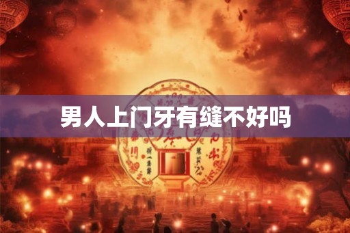 男人上门牙有缝不好吗