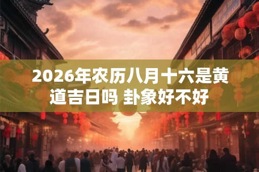2026年农历八月十六是黄道吉日吗 卦象好不好