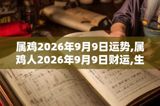 属鸡2026年9月9日运势,属鸡人2026年9月9日财运,生肖鸡2026年9月9日运势