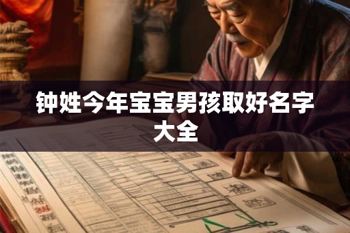 钟姓今年宝宝男孩取好名字大全 钟姓今年宝宝男孩取好名字大全