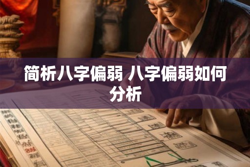 简析八字偏弱 八字偏弱如何分析