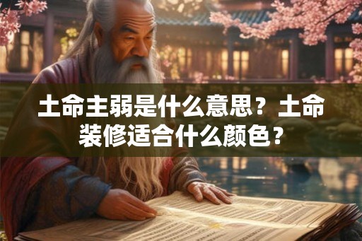 土命主弱是什么意思?土命装修适合什么颜色? 土命主弱是什么意思?土命装修适合什么颜色?