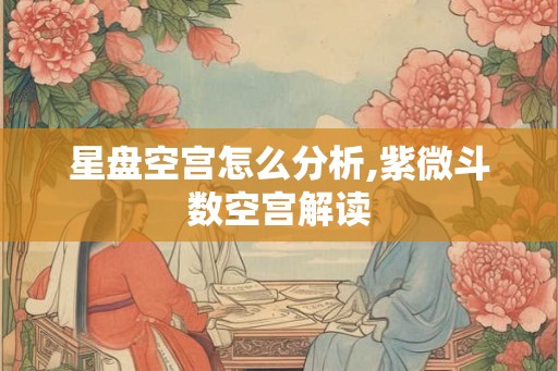 星盘空宫怎么分析,紫微斗数空宫解读
