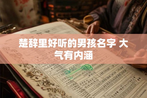 楚辞里好听的男孩名字 大气有内涵