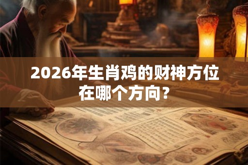2026年生肖鸡的财神方位在哪个方向？