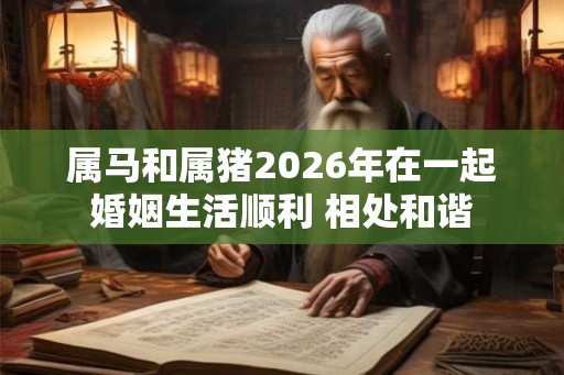 属马和属猪2026年在一起婚姻生活顺利 相处和谐