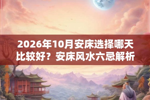 2026年10月安床选择哪天比较好？安床风水六忌解析！