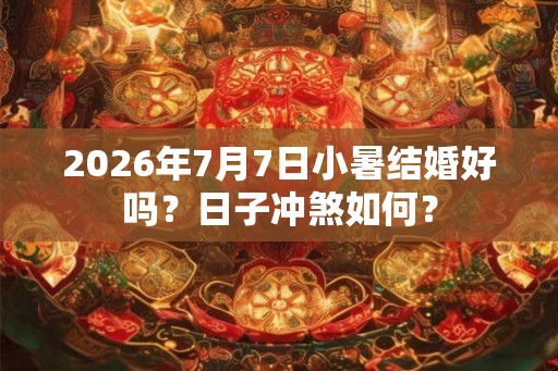 2026年7月7日小暑结婚好吗？日子冲煞如何？