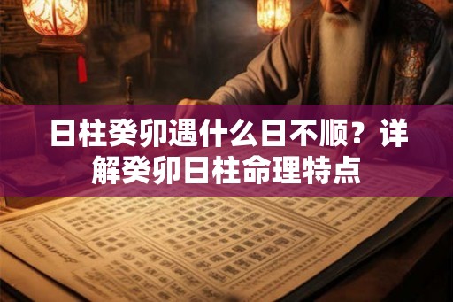 日柱癸卯遇什么日不顺？详解癸卯日柱命理特点