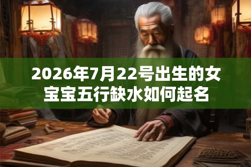 2026年7月22号出生的女宝宝五行缺水如何起名