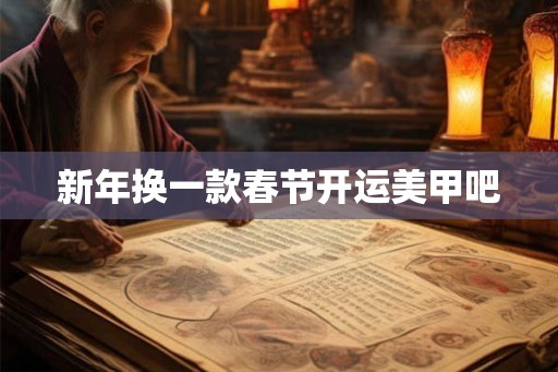 新年换一款春节开运美甲吧