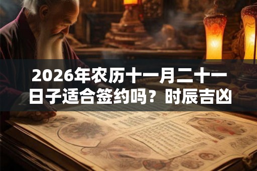 2026年农历十一月二十一日子适合签约吗？时辰吉凶如何？
