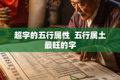 超字的五行属性  五行属土最旺的字