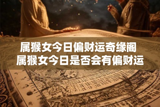 属猴女今日偏财运奇缘阁 属猴女今日是否会有偏财运奇缘