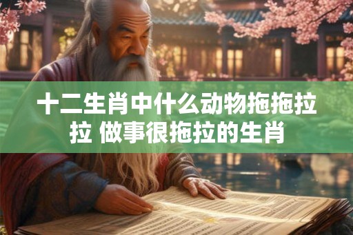十二生肖中什么动物拖拖拉拉 做事很拖拉的生肖 十二生肖中什么动物拖拖拉拉 做事很拖拉的生肖