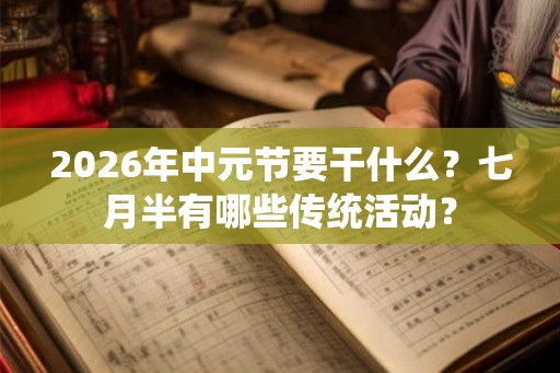 2026年中元节要干什么?七月半有哪些传统活动? 2026年中元节要干什么?七月半有哪些传统活动?