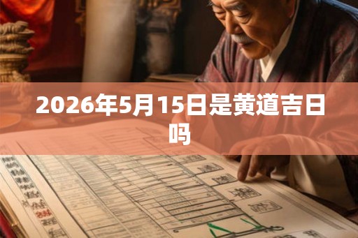 2026年5月15日是黄道吉日吗