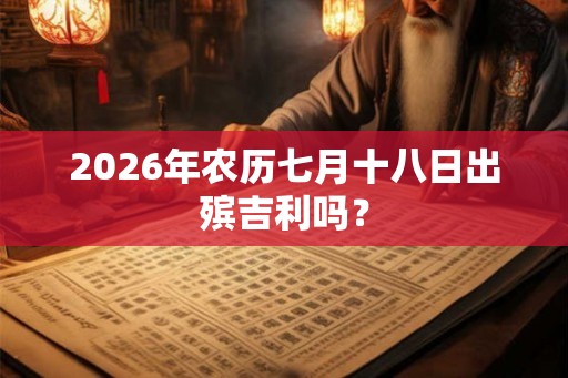 2026年农历七月十八日出殡吉利吗？