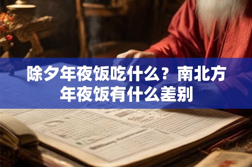 除夕年夜饭吃什么?南北方年夜饭有什么差别 除夕年夜饭吃什么?南北方年夜饭有什么差别